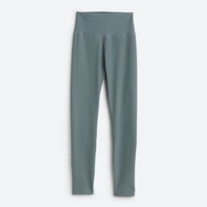 NWOT ALL FENIX Anita Ribbed Core 7/8 Performance Legging sz S in Grey